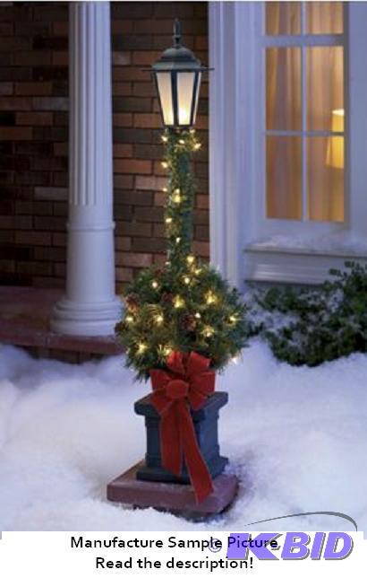 lot 32 image: Prelighted Topiary with Lantern -&nbspAdd so...