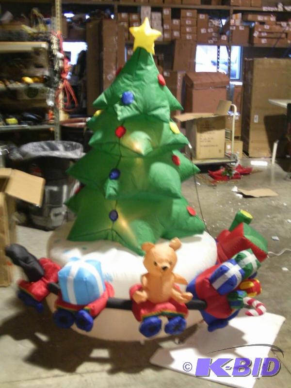 lot 35 image: Christmas Tree, Presents, Animals Inflatable ...