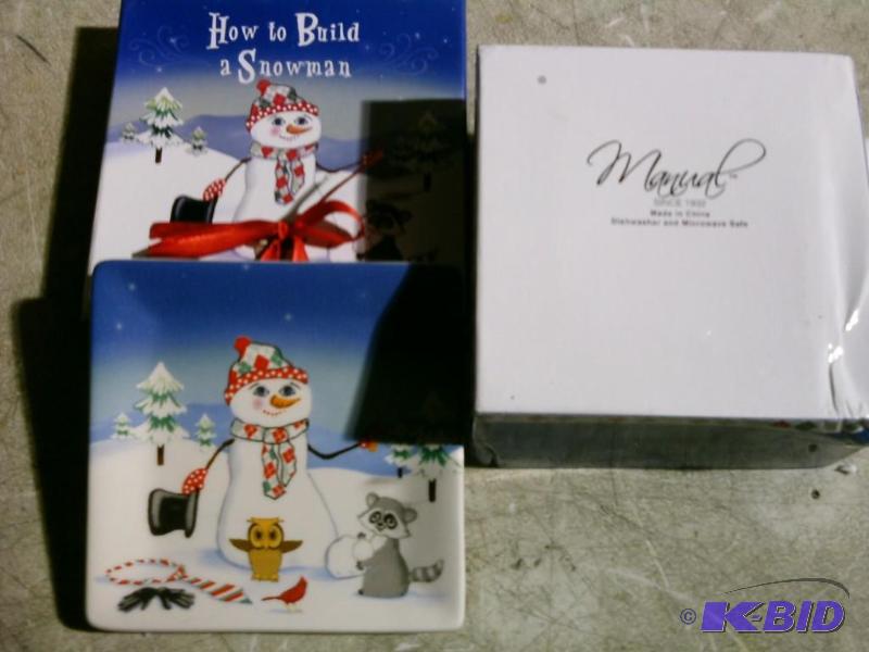 lot 49 image: &quotHow To Build A Snowman" Plate - Re...