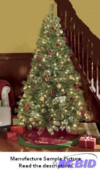 lot 93 image: Lighted Tree with Stand - The beautifully sof...