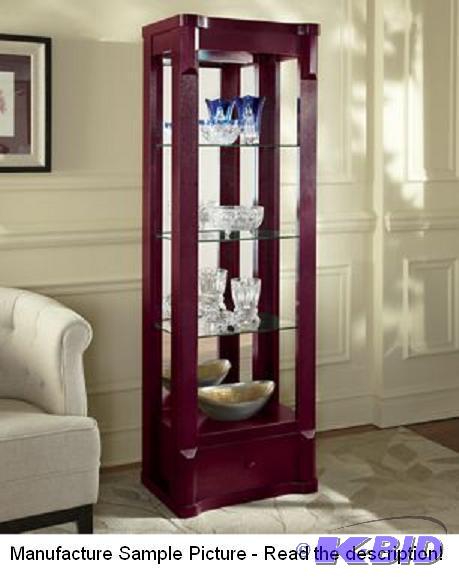Andrea Lighted Curio - Cherry -&nbspThe simp...