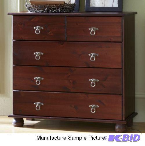 Finca 5 Drawer Dresser - Walnut Finish - Draw...