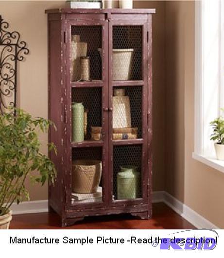 Rustic Merlot Two Door Cabinet - Chic storage...