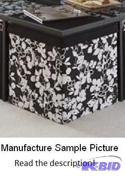 Black and White Floral Pattern Collapsible Cu...