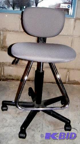 Bank Tellers Swivel Bar Stool - Height is adj...