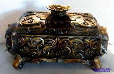 lot 11 image: Elephant Jewelry Keeper - 7.5" l x 3.5&q...