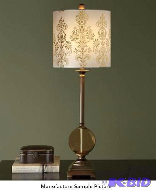 lot 25 image: Embossed 3-D Lamp - A fashionable shade with ...