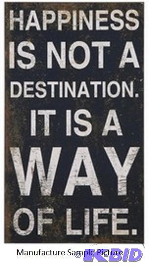 lot 36 image: &quotHappiness" Sign -&nbsp15.75"...