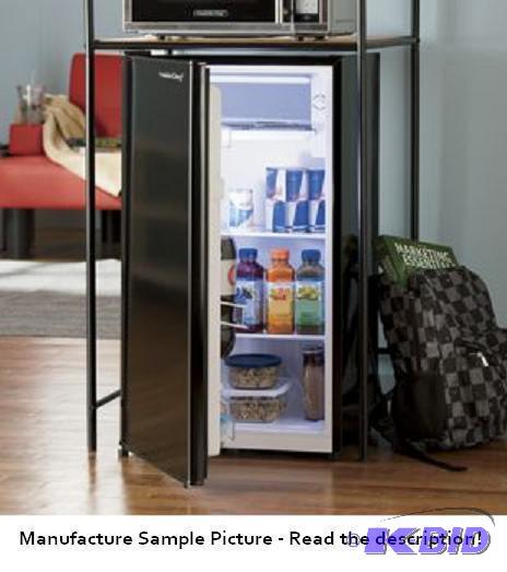 lot 4 image: Franklin Chef Mini Fridge - Black - Model FR3...