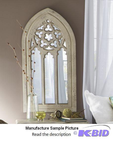 lot 46 image: Cathedral Mirror - Mirror is missing - Add be...