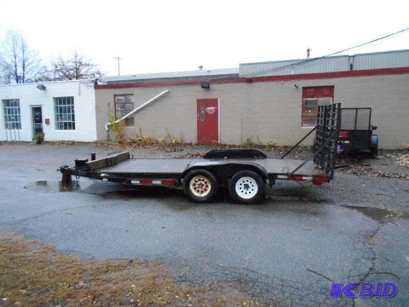 Steel Deck Equipment Trailer with Ramps. NO RESERVE