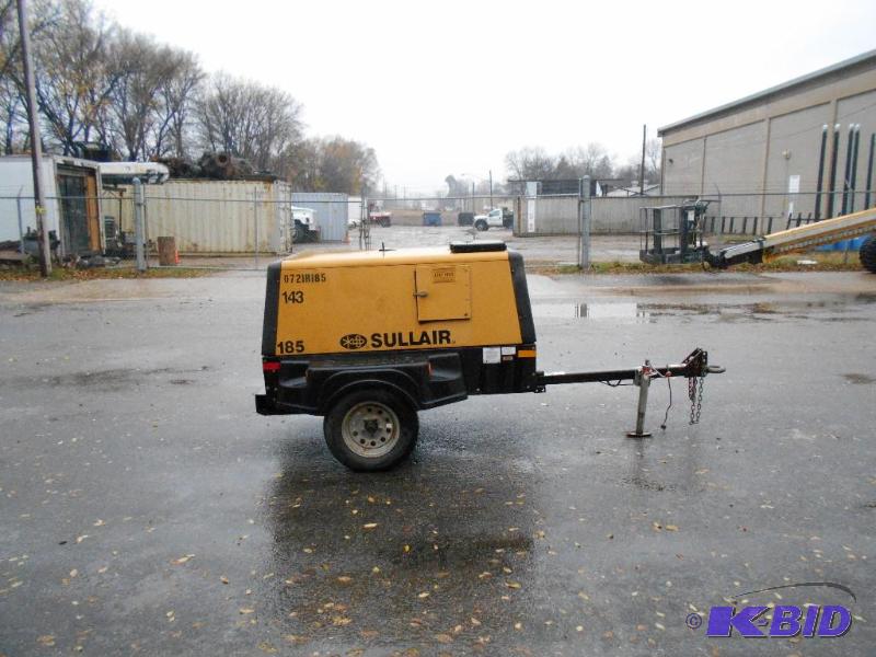 2007 Sullair 185CA Tow Behind Air Compressor. NO RESERVE