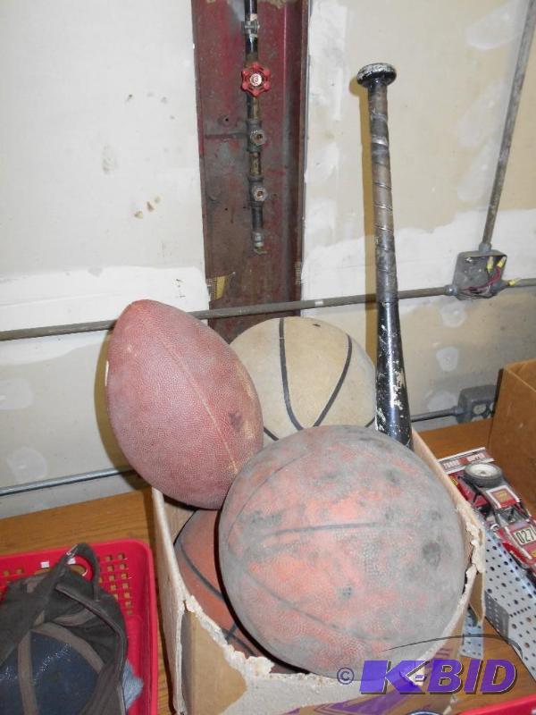 lot 120 image: Box of Sporting Goods