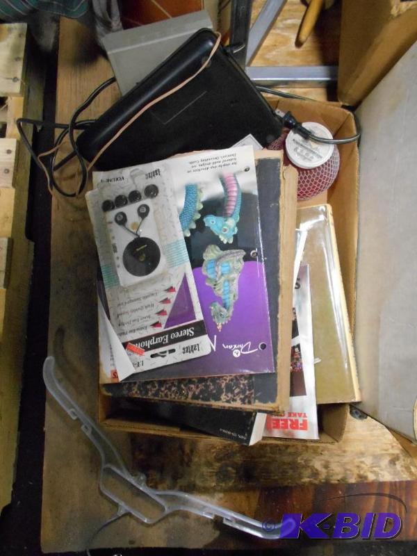 lot 32 image: Box Of Stuff From Storage Unit.
