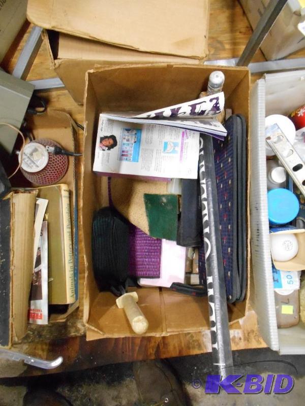 lot 34 image: Box Of Stuff From Storage Unit.