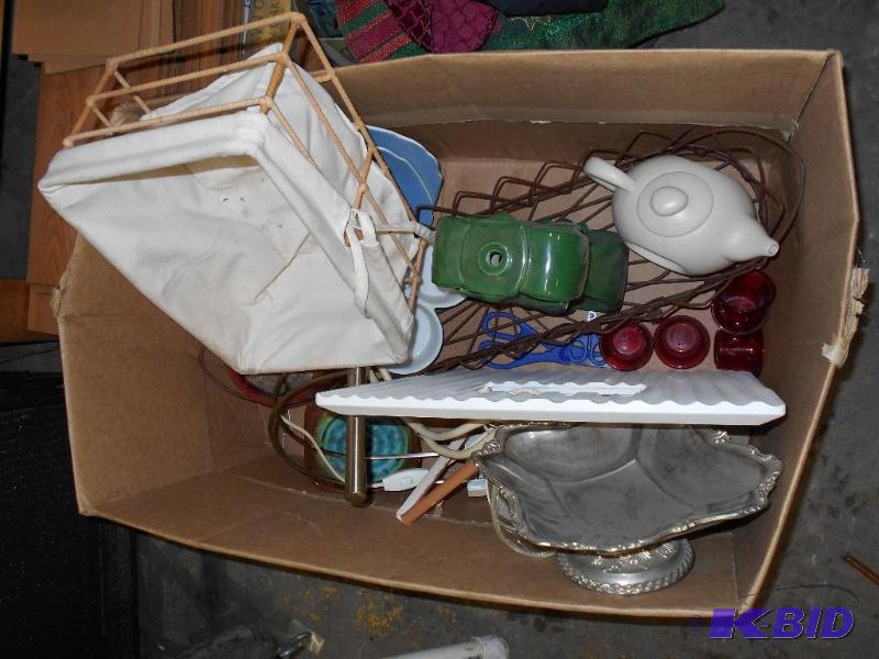 lot 68 image: Box Of Stuff From Storage Unit.
