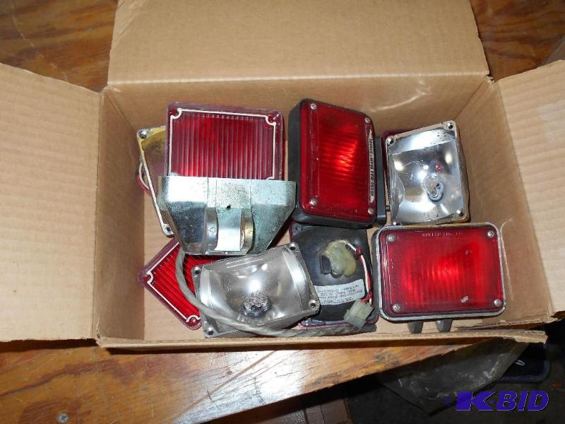 lot 78 image: Box of Whelen Lights. Police, Fire, Emergency