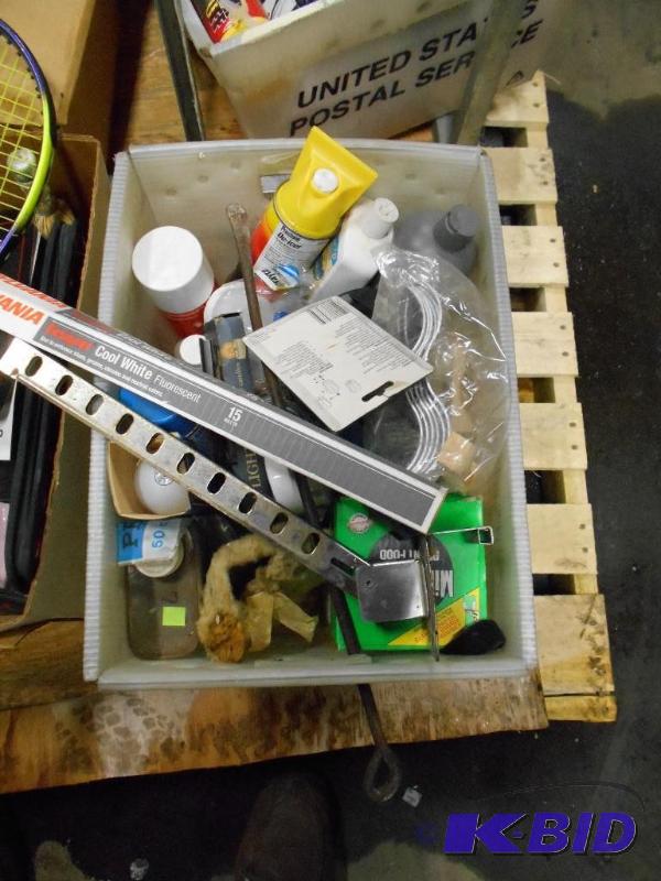 lot 96 image: Box Of Stuff From Storage Unit.