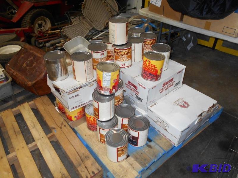 Pallet of #10 Cans of Beans and Peppers.