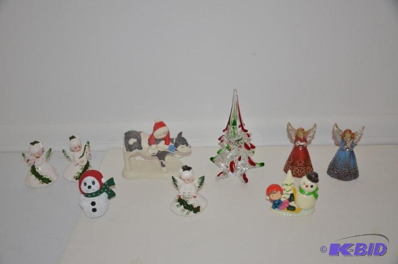 lot 104 image: Lefton angel, Christmas decor...