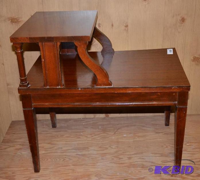 lot 135 image: Wood End table 24x26x18...