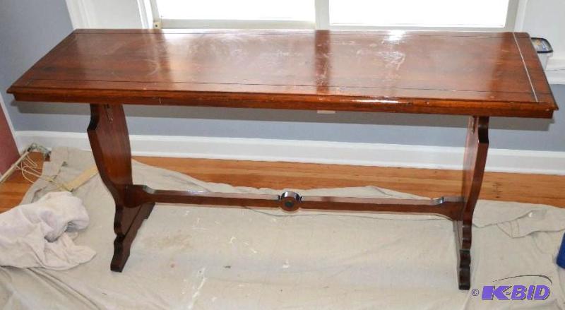 lot 197 image: Antique church communion table 31x48x22"...
