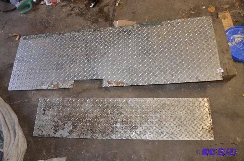 lot 36 image: 2 Aluminum embossed sheets- great for sides o...