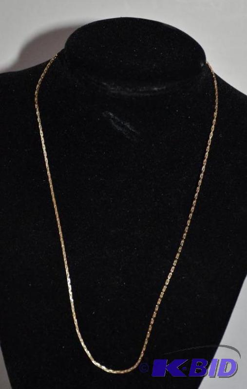 lot 4 image: 14k Necklace- we can make out the 14k but pl...