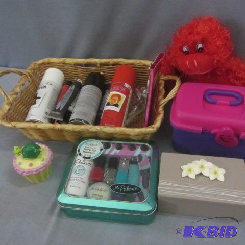 lot 35 image: Halloween Makeup, Storage Boxes