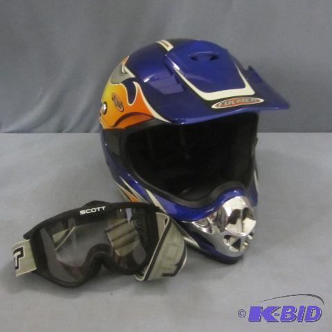 lot 95 image: Helmet & Goggles