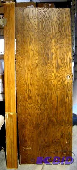 Oak Flush Mount Interior Door with Frame and ...