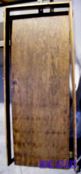 Oak Flush Mount Interior Door with Frame and ...