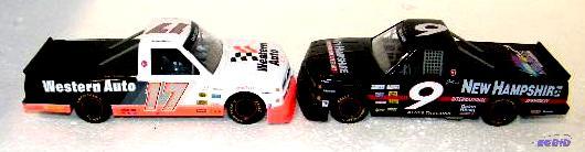 lot 126 image: Two Piece Lot  Chevy Race Pickup - #17 Darrel...