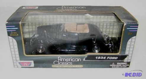 lot 83 image: 1934 Ford Convertible - Black - by Motor Max ...