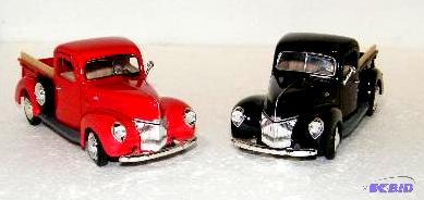 lot 91 image: Two Piece Lot  (2) 1940 Ford Pickups -&nbsp1...