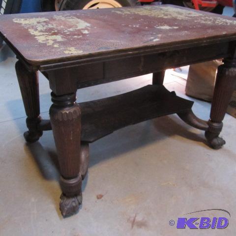 Antique Library Table