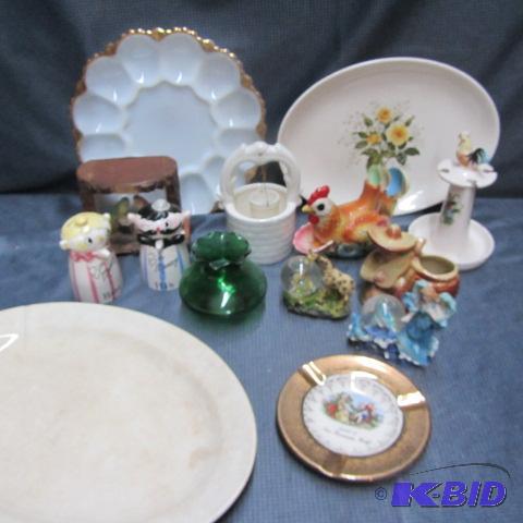 Egg Plate, Chicken Holder, Banks