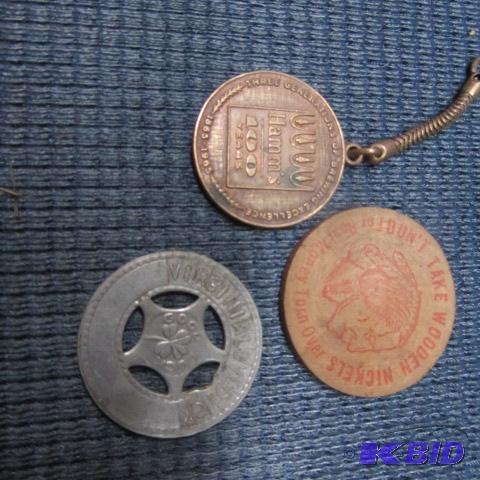 Hamms Key Chain, Wooden Nickel