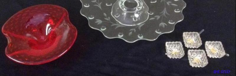 lot 46 image: Serving Trays & Salt Dishes
