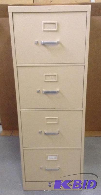 lot 14 image: HON Four Drawer Vertical File Cabinet