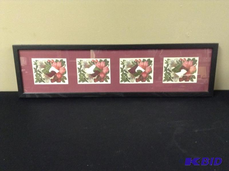 lot 20 image: Four Pane Floral Print
