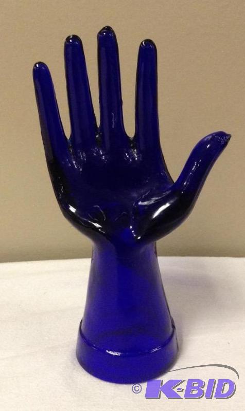 lot 22 image: Cobalt Glass Hand Mold