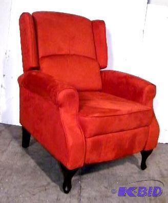 Wingback Recliner Chair - Rust - Has easy-car...