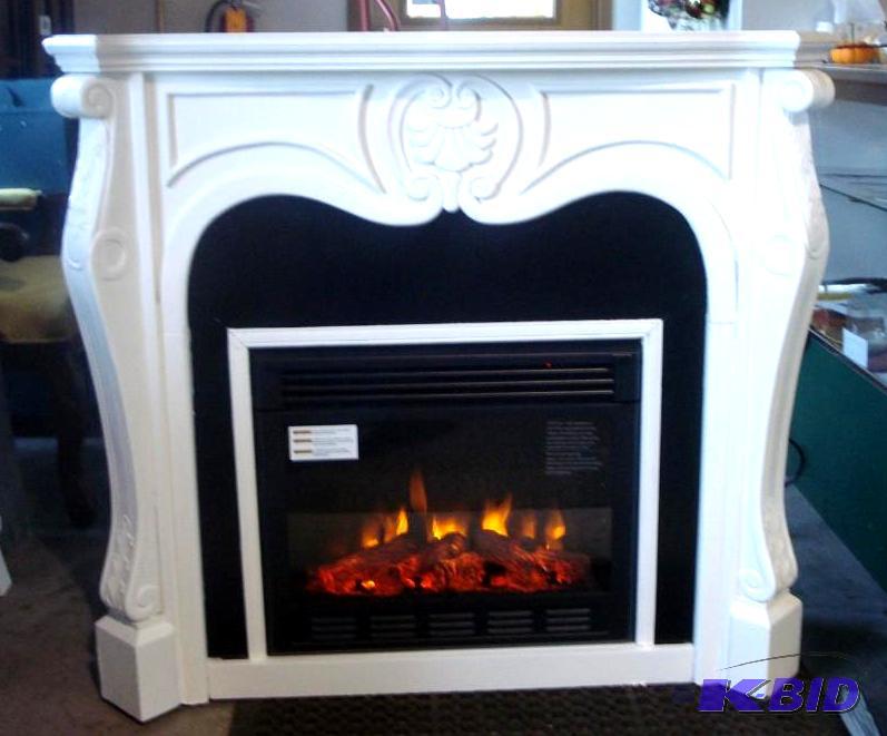 Belmont Mirrored Fireplace Mantel with Insert...