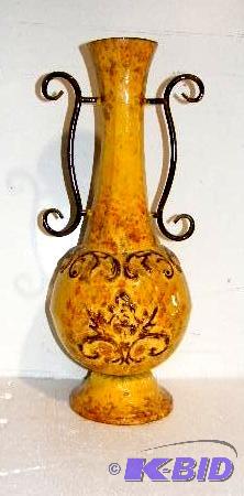 Yellow Flower Vase - 9&quot w x 9&quot d x ...