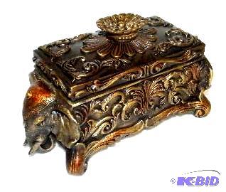 Elephant Jewelry Keeper - 7.5&quot l x 3.5&q...