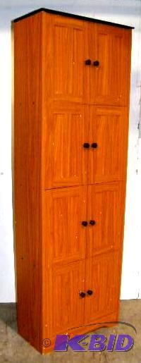 Katie Kitchen Storage Cabinet - Oak Finish wi...