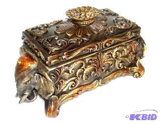 Elephant Jewelry Keeper - 7.5&quot l x 3.5&q...