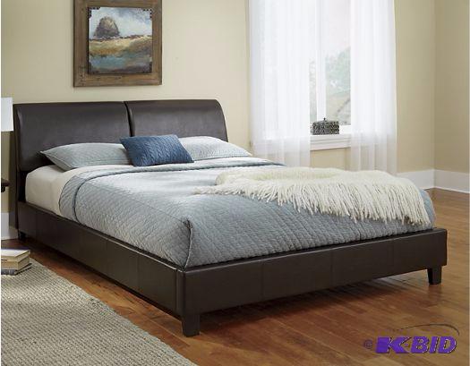 Brown Like Leather Queen Size Padded Storage ...