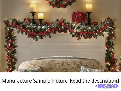 lot 118 image: 7 Decorated Lighted Garland -&nbspStir up a...